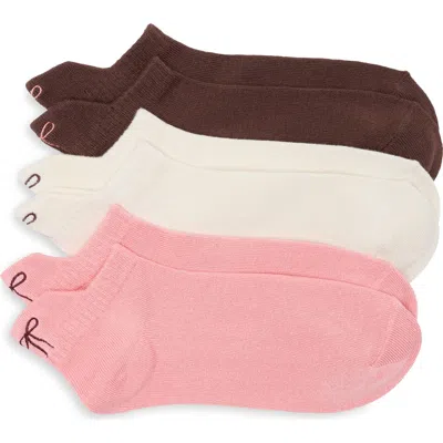 Ted Baker 3-pack Assorted Ankle Socks In Ivory