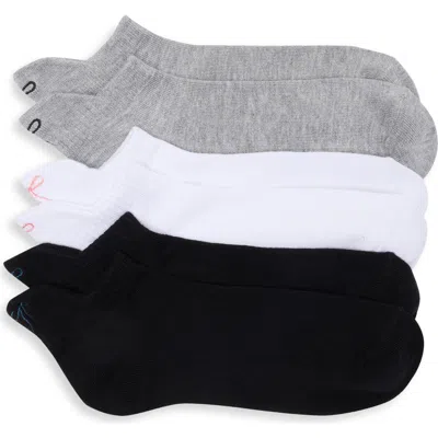 Ted Baker 3-pack Assorted Ankle Socks In Medium Grey