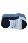 Ted Baker 3-pack Terry Liner Socks In Light Blue/pastel