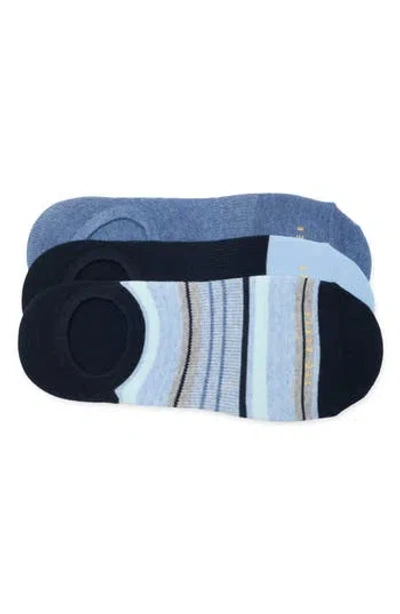 Ted Baker 3-pack Terry Liner Socks In Lt Blue/pastel