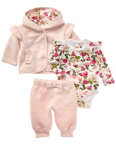 Ted Baker 3pc Brushed French Terry Pant Set In Pink
