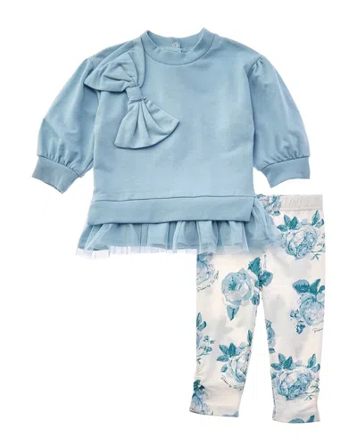 Ted Baker 3pc Top, Legging, & Bow Set In Multi