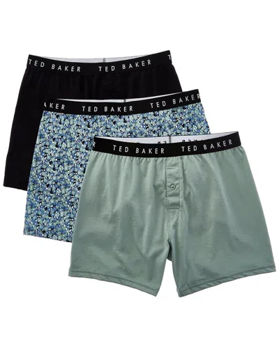 Ted Baker 3pk Boxer In Multi