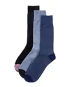 Ted Baker 3pk Dress Socks In Multi