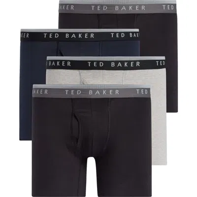 Ted Baker 4-pack Stretch Cotton Boxer Briefs