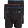 Ted Baker 4-pack Stretch Cotton Boxer Briefs In Black Combo