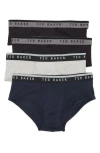 Ted Baker 4-pack Stretch Cotton Boxer Briefs In Grey/black