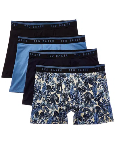 Ted Baker 4pk Boxer Brief In Blue