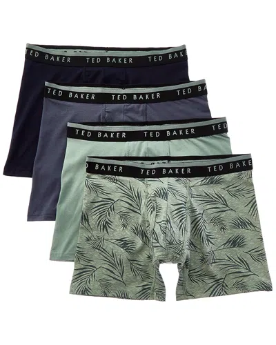 Ted Baker 4pk Boxer Brief In Green
