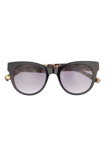 Ted Baker 50mm Round Sunglasses In Black