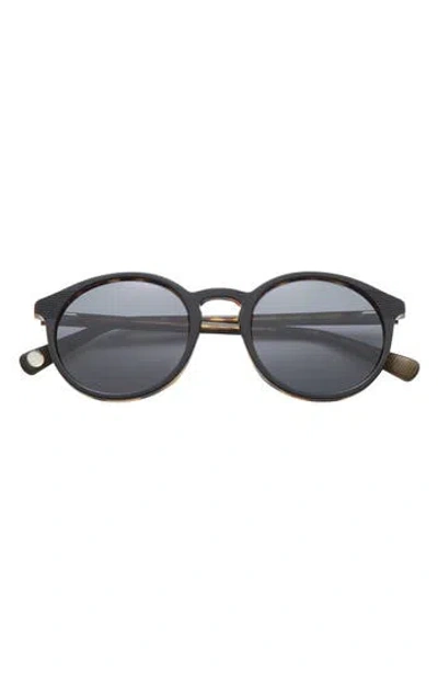 Ted Baker 51mm Polarized Round Sunglasses In Black