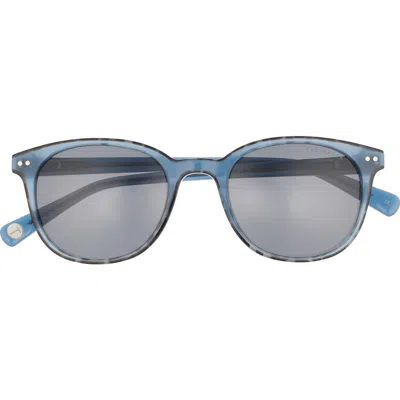 Ted Baker 51mm Polarized Round Sunglasses In Blue