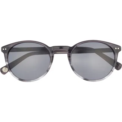 Ted Baker 51mm Polarized Round Sunglasses In Gray