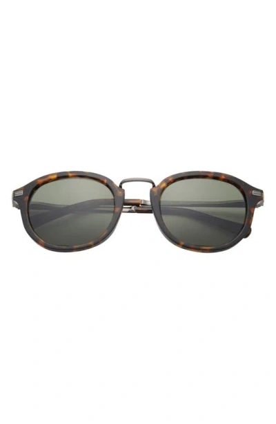 Ted Baker 51mm Polarized Round Sunglasses In Brown