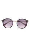 Ted Baker 51mm Round Sunglasses In Purple