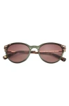 Ted Baker 52mm Round Sunglasses