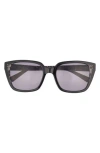 Ted Baker 54mm Gradient Square Sunglasses In Black
