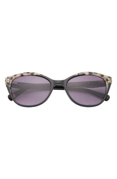 Ted Baker 54mm Polarized Cat Eye Sunglasses In Black