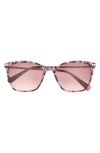 Ted Baker 55mm Gradient Square Sunglasses In Pink