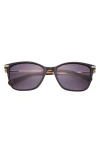 Ted Baker 55mm Gradient Square Sunglasses In Black
