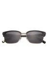 Ted Baker 55mm Polarized Square Sunglasses In Black