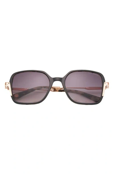 Ted Baker 55mm Square Sunglasses In Black