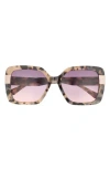 Ted Baker 56mm Gradient Square Sunglasses