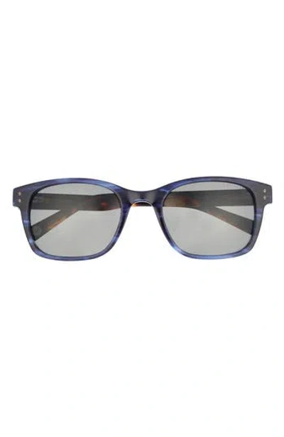 Ted Baker 56mm Polarized Rectangular Sunglasses In Blue