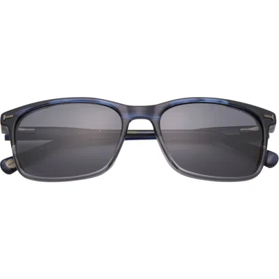 Ted Baker 56mm Polarized Rectangular Sunglasses In Blue