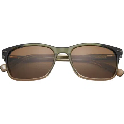 Ted Baker 56mm Polarized Rectangular Sunglasses In Multi