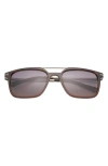 Ted Baker 56mm Polarized Square Sunglasses In Brown