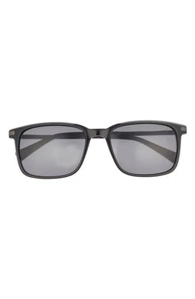 Ted Baker 56mm Polarized Square Sunglasses In Black