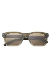 Ted Baker 56mm Polarized Square Sunglasses In Olive