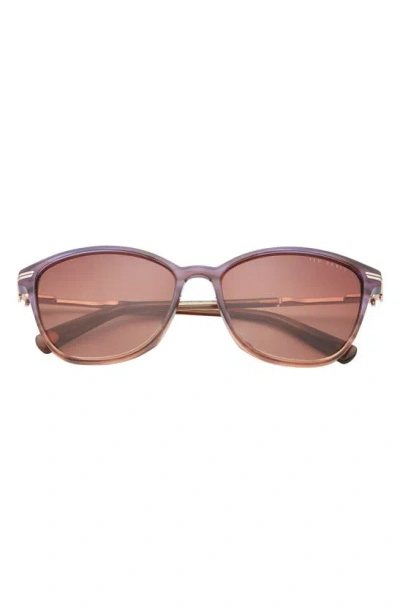 Ted Baker 57mm Cat Eye Sunglasses In Purple