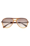 Ted Baker 57mm Gradient Aviator Sunglasses In Multi