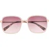 Ted Baker 57mm Gradient Square Sunglasses In Brown
