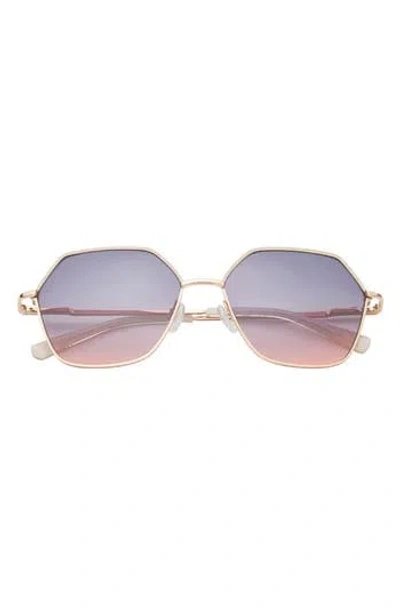Ted Baker 57mm Oversize Sunglasses In Gold
