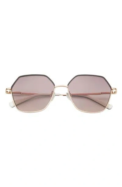 Ted Baker 57mm Oversize Sunglasses In Gold
