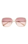 Ted Baker 58mm Gradient Square Sunglasses In Multi