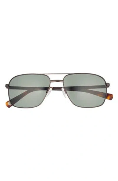Ted Baker 58mm Polarized Aviator Sunglasses In Green