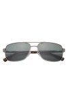 Ted Baker 59mm Navigator Sunglasses In Dark Gunmetal