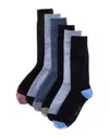 Ted Baker 6pk Crew Socks In Multi