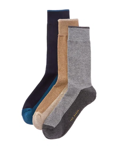 Ted Baker 6pk Dress Socks In Animal Print