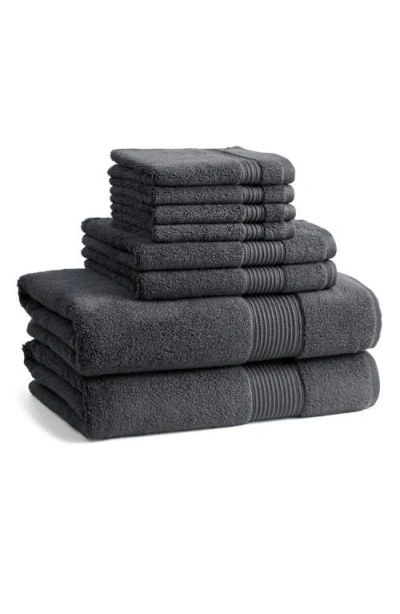 Ted Baker 8-piece Bath Towel Set In Black