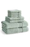 Ted Baker 8-piece Bath Towel Set In Green