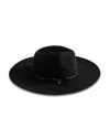 Ted Baker Abbiiio Bow Wool Fedora In Black