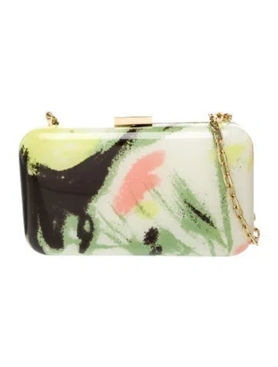 Pre-owned Ted Baker Acrylic Minaudière In Neutral