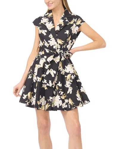 Ted Baker Adalyn Floral Cotton Minidress In Black