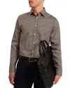 Ted Baker Agnar Long Sleeved Regular Fit Button Down Shirt In Brown