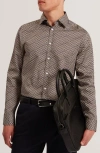 Ted Baker Agnar Print Cotton Button-up Shirt In Multi